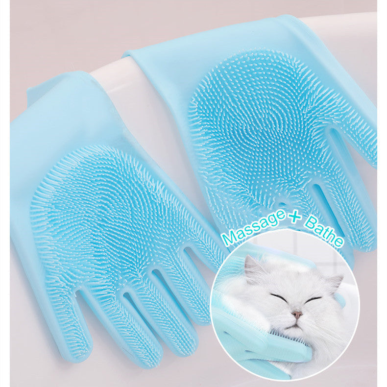 Scrub'n'Soothe - 2-in-1 Multifunctionele Siliconen Was- en Massagehandschoen - by My Store - woo_import_1