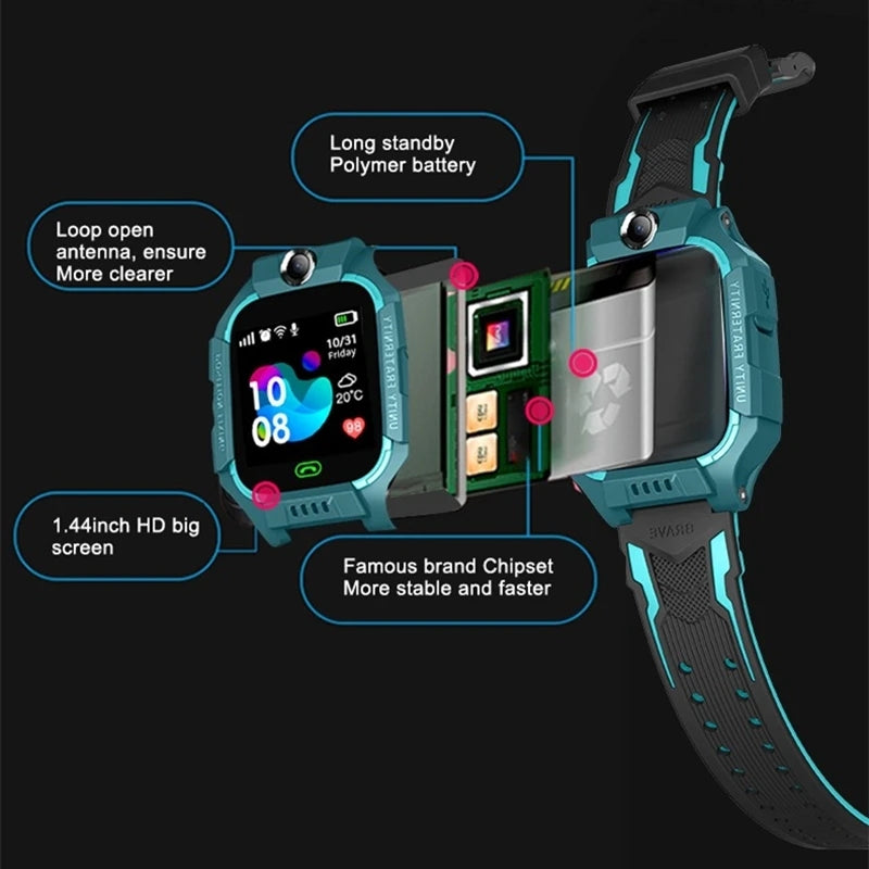 Kinder VeiligheidsSlim Horloge Q19 met SOS en Camera