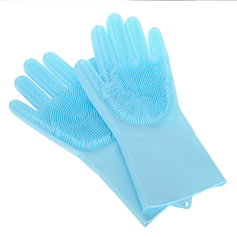 Scrub'n'Soothe - 2-in-1 Multifunctionele Siliconen Was- en Massagehandschoen