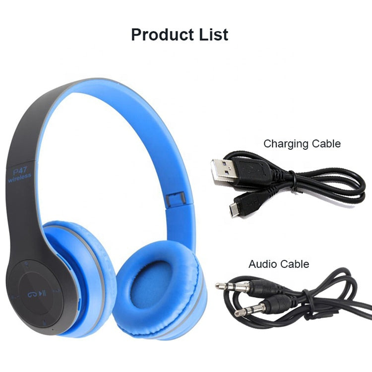 HarmonyTunes P47 Wireless Bluetooth Headphones